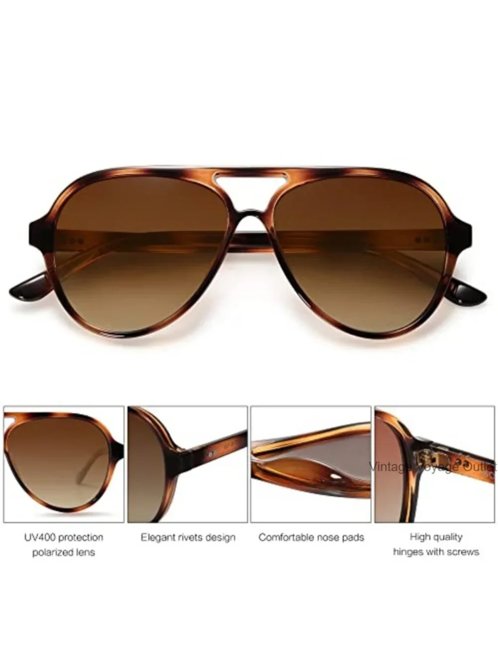 Classic Polarized Aviator Sunglasses UV400 TAC Lens